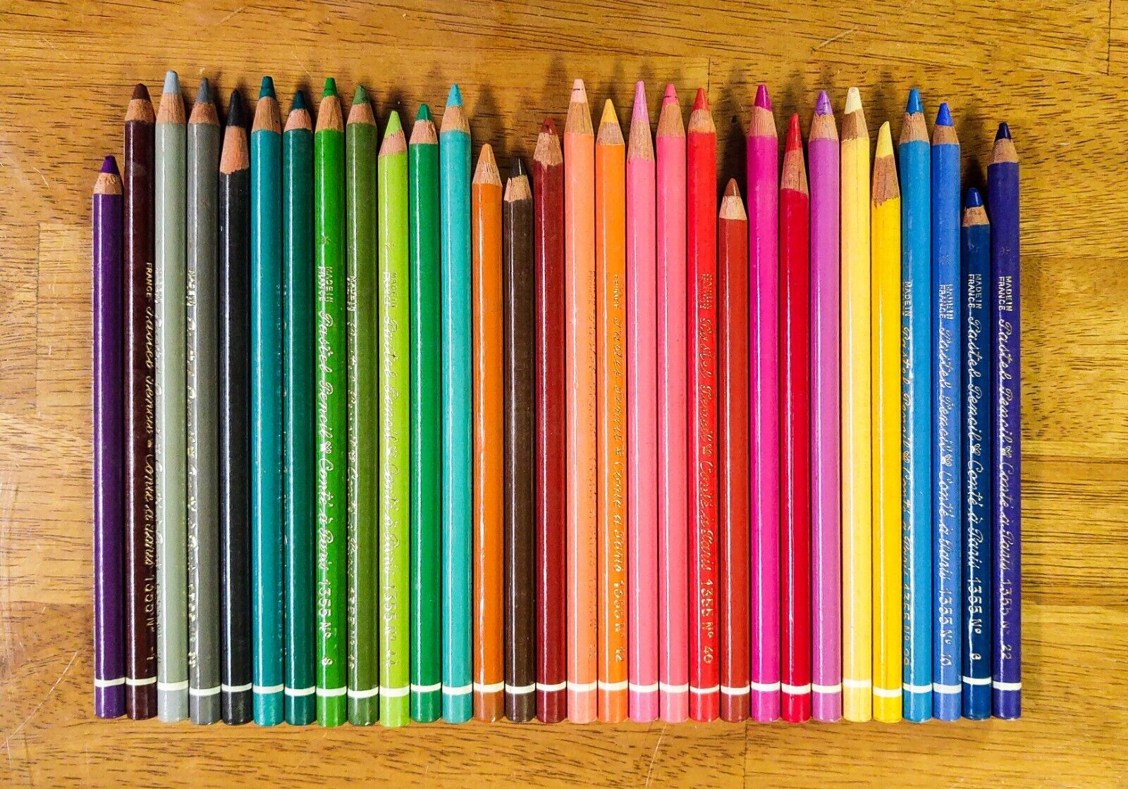 (30) Vintage CONTÉ À PARIS Pastel Pencils-Made in France-Used gently - no box