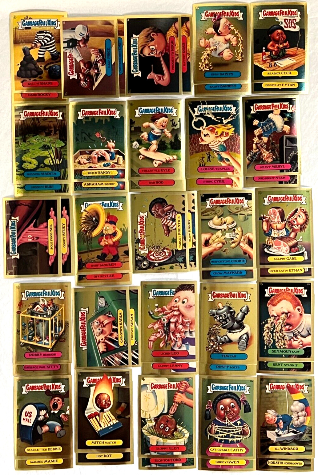 2004 Garbage Pail Kids ALL NEW SERIES 3 ANS3 Gold Foil Complete 50-Card Set GPK