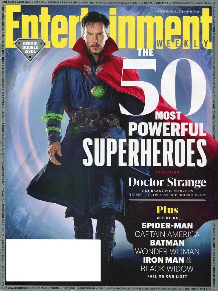 Entertainment Weekly October 21/28, 2016 Doctor Strange, Benedict Cumberbatch