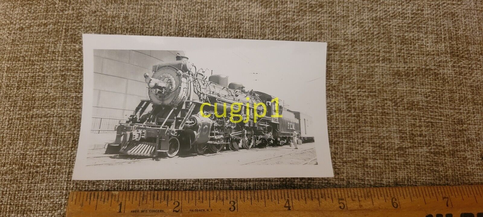 R204 Train Photograph Locomotive Engine FCM #732 36 GAUGE TRACK