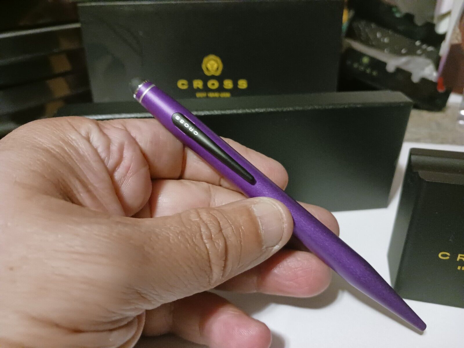 RARE Prototype Cross Tech2 Ballpoint Pen PURPLE and Stylus BIRTHDAY GIFT