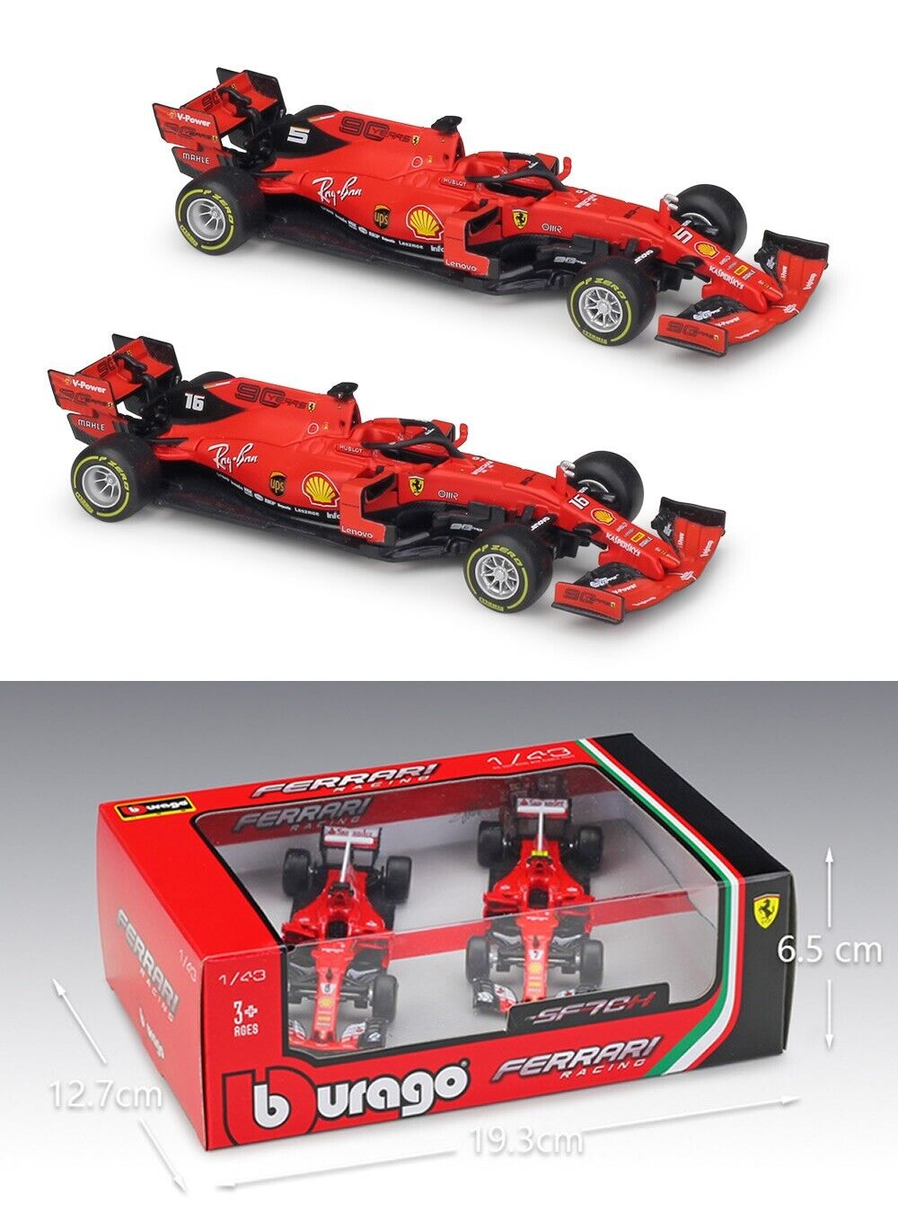 Bburago 1:43 F1 2019 SF90 Alloy Diecast vehicle Car MODEL TOY Gift Collection