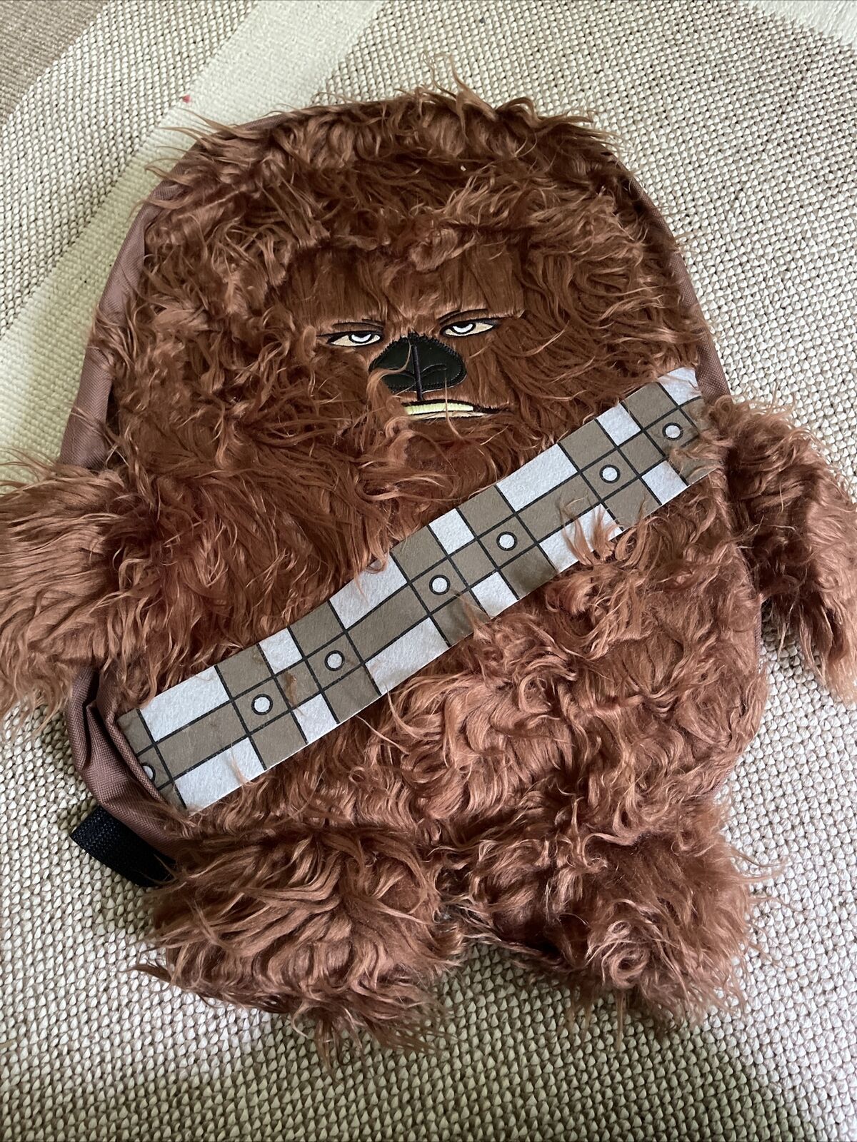 Chewbacca Backpack 16” Furry STAR WARS Back To School CHEWIE