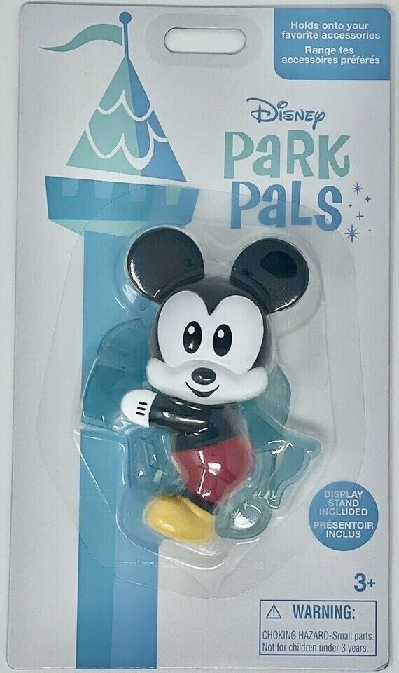 Disney Park Pal Mickey Mouse w/ Display Stand RETIRED NEW