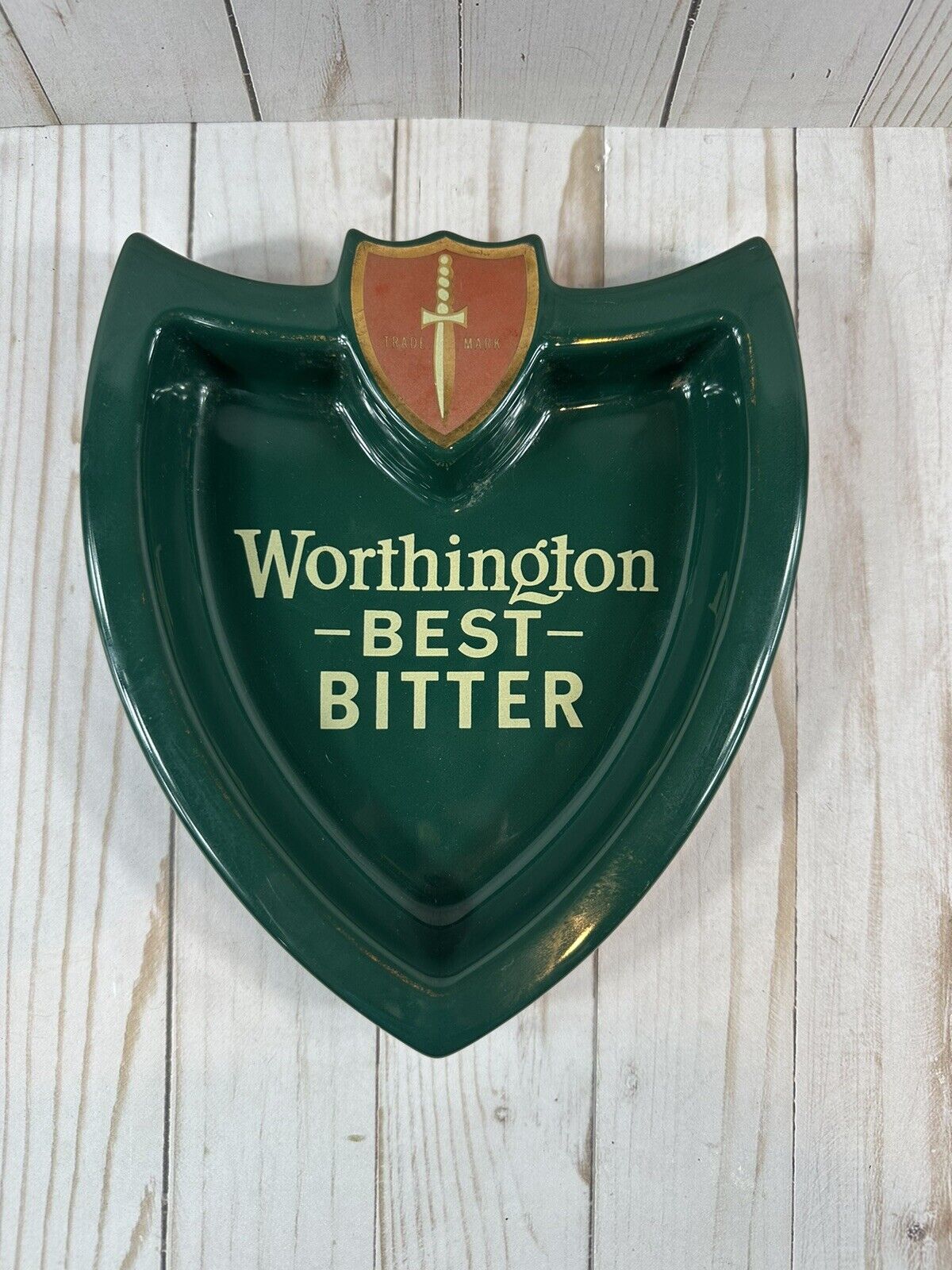Vintage Worthington Best Bitter Ashtray, made in Great Britain