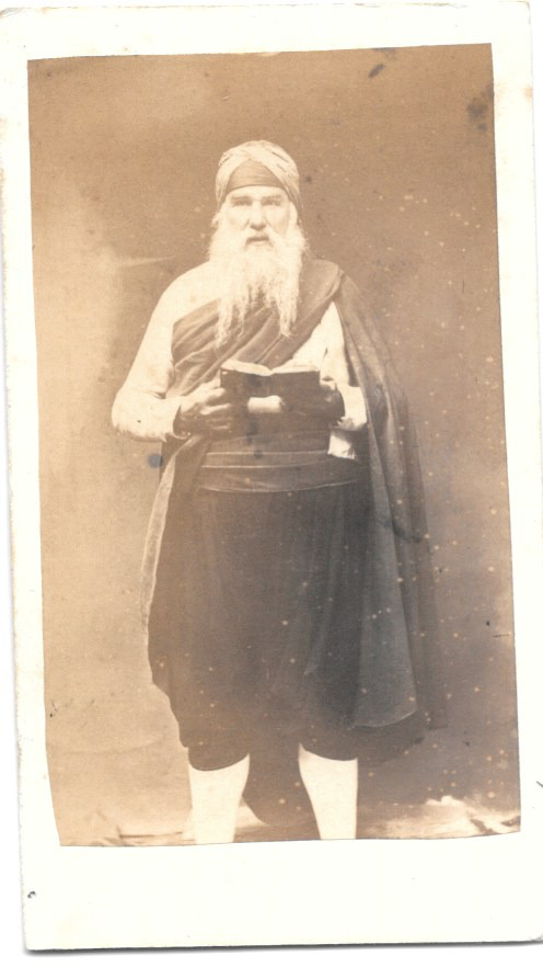 CDV Rabbi of Tunis | circa 1865 | Tunisia | Judaica rabbis albumin