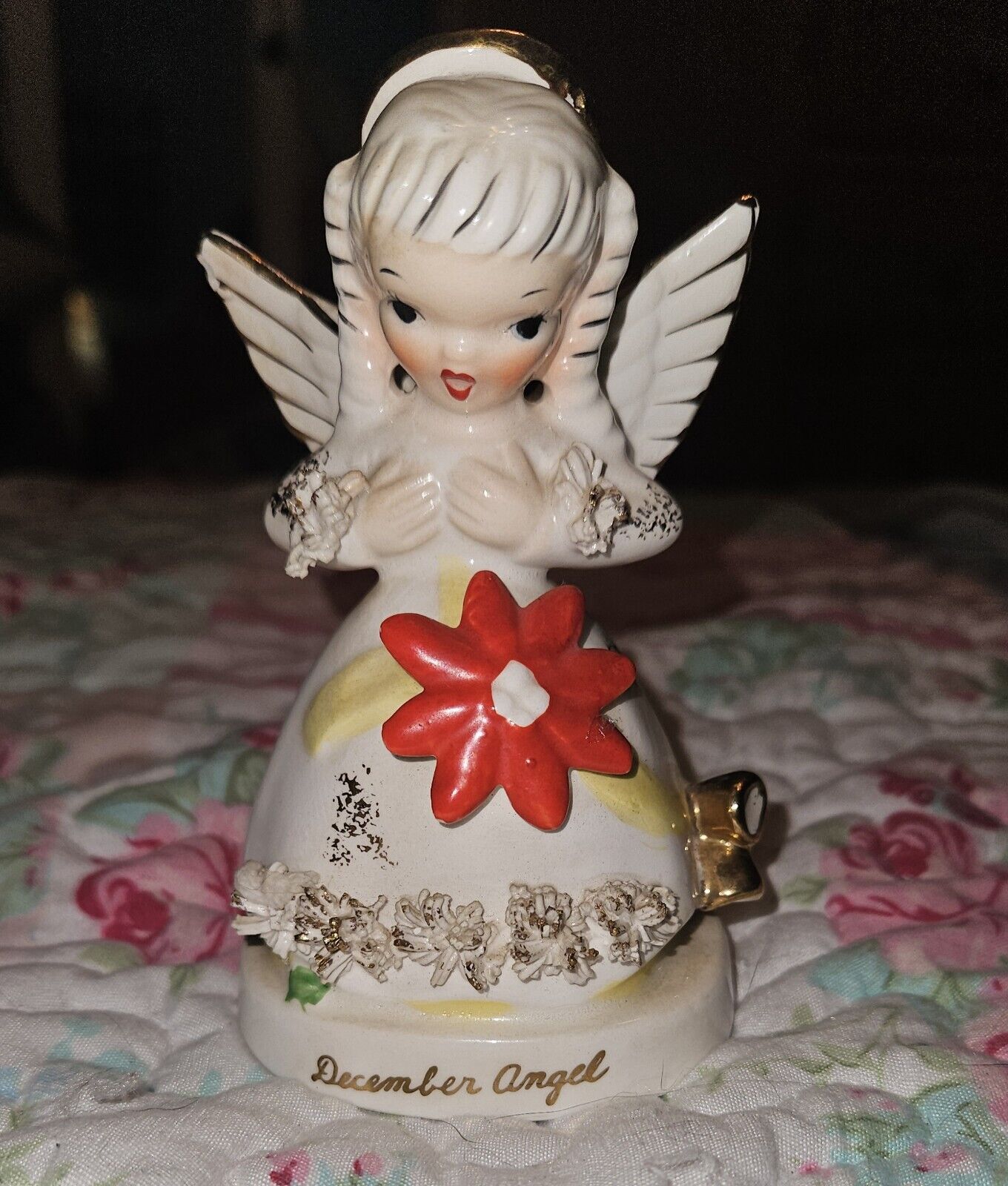 VTG NAPCO December Angel Figurine