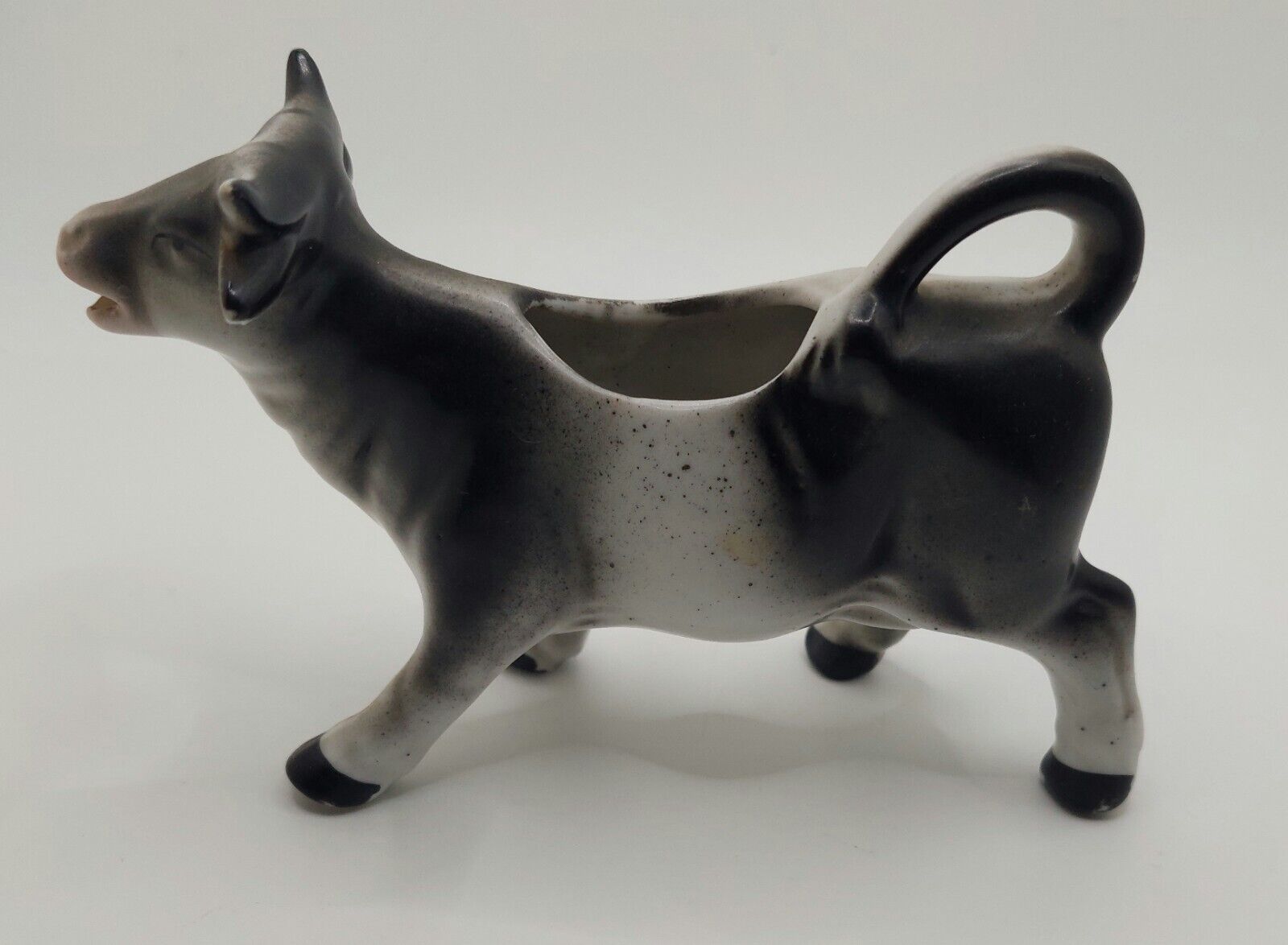 VTG Black/White Cow Creamer Collectible Germany #3672 Marked Lovely Addition