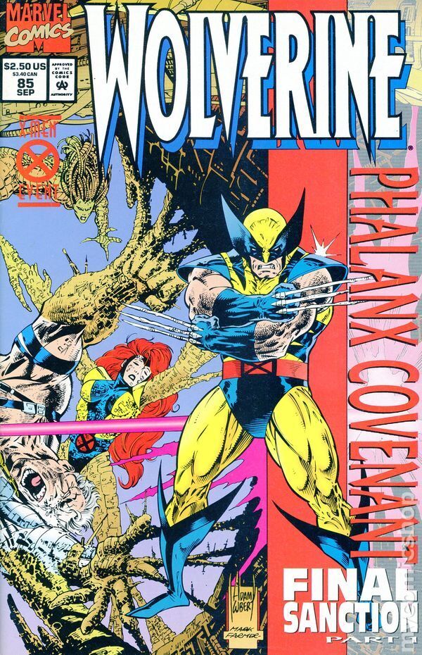 Wolverine #85B Kubert Newsstand Variant VF 1994 Stock Image