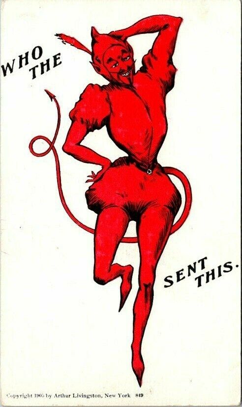  Who The DEVIL Sent This Postcard  