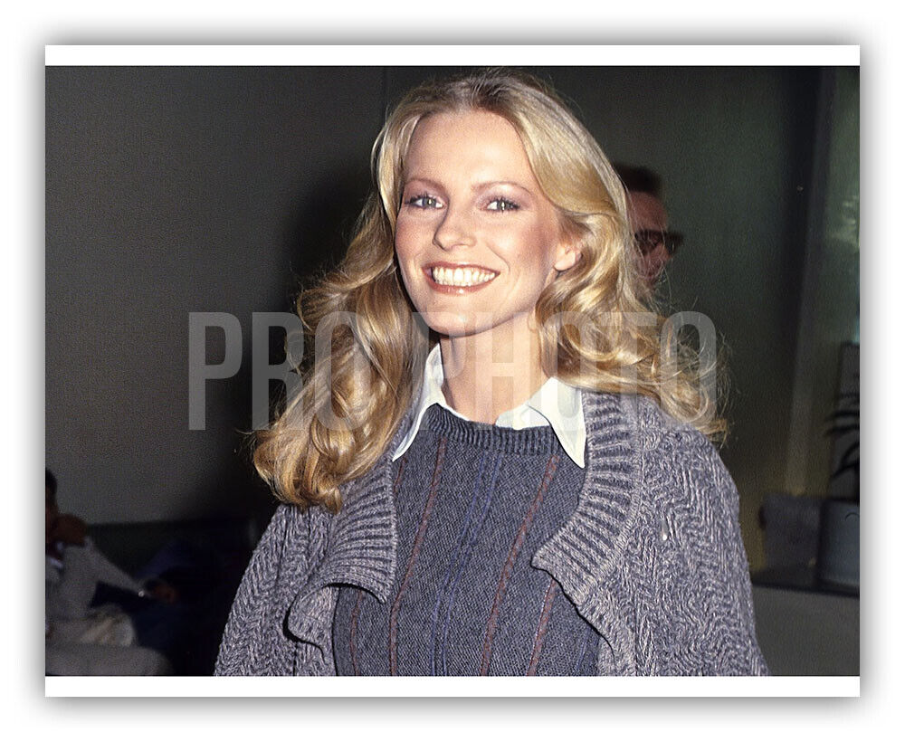 Cheryl Ladd Sexy Blonde Smiling Candid 1977 US Publicity Photo Charlie\'s Angels