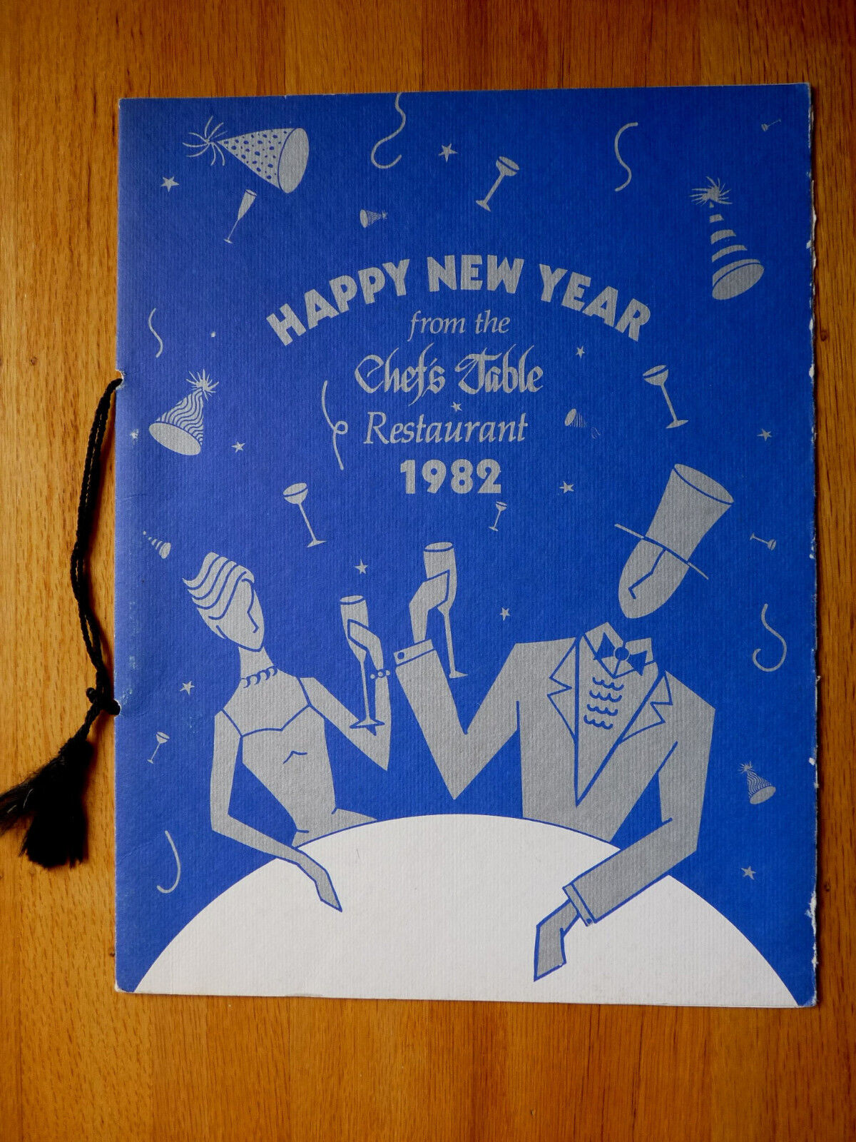 CHEF\'S TABLE MENU- 1982 NEW YEARS EVE- Hilton Hotel - SAN FRANCISCO- French Food