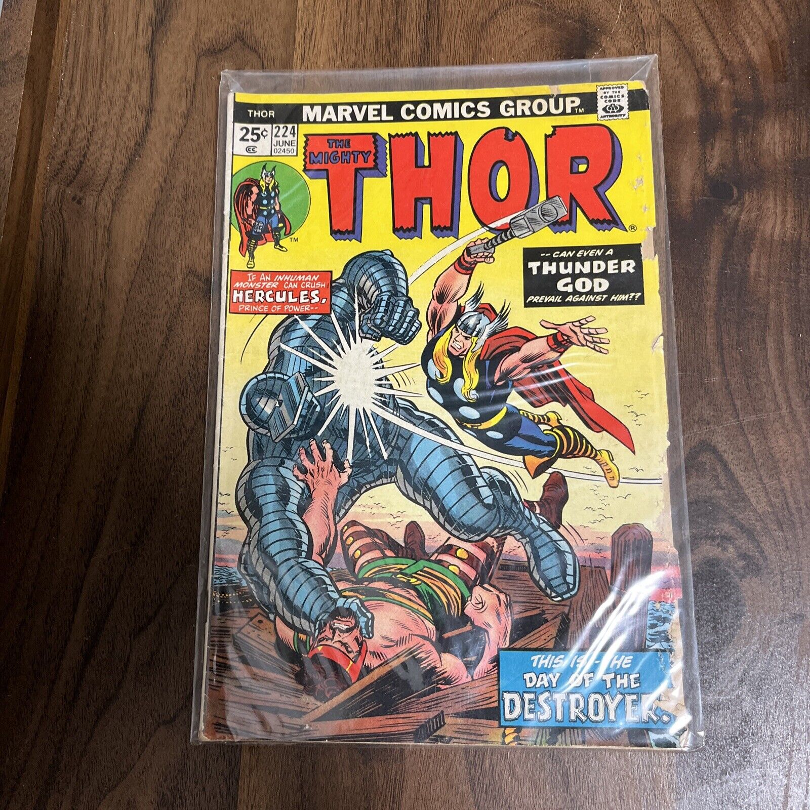 Marvel The Mighty Thor THE DAY OF THE DESTROYER #224 JUNE 1974