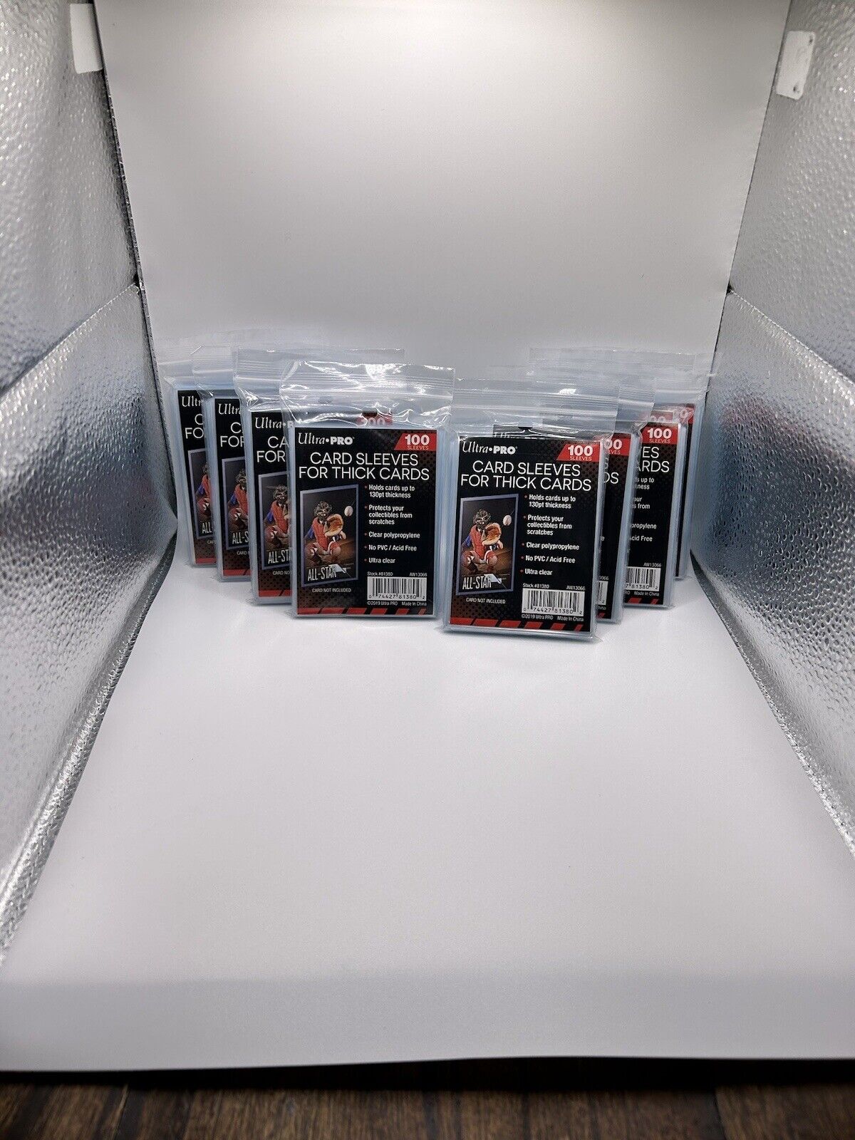 Ultra Pro THICK Card Soft Sleeves 10 Packs of 100 for THICK Sized Cards = 1000