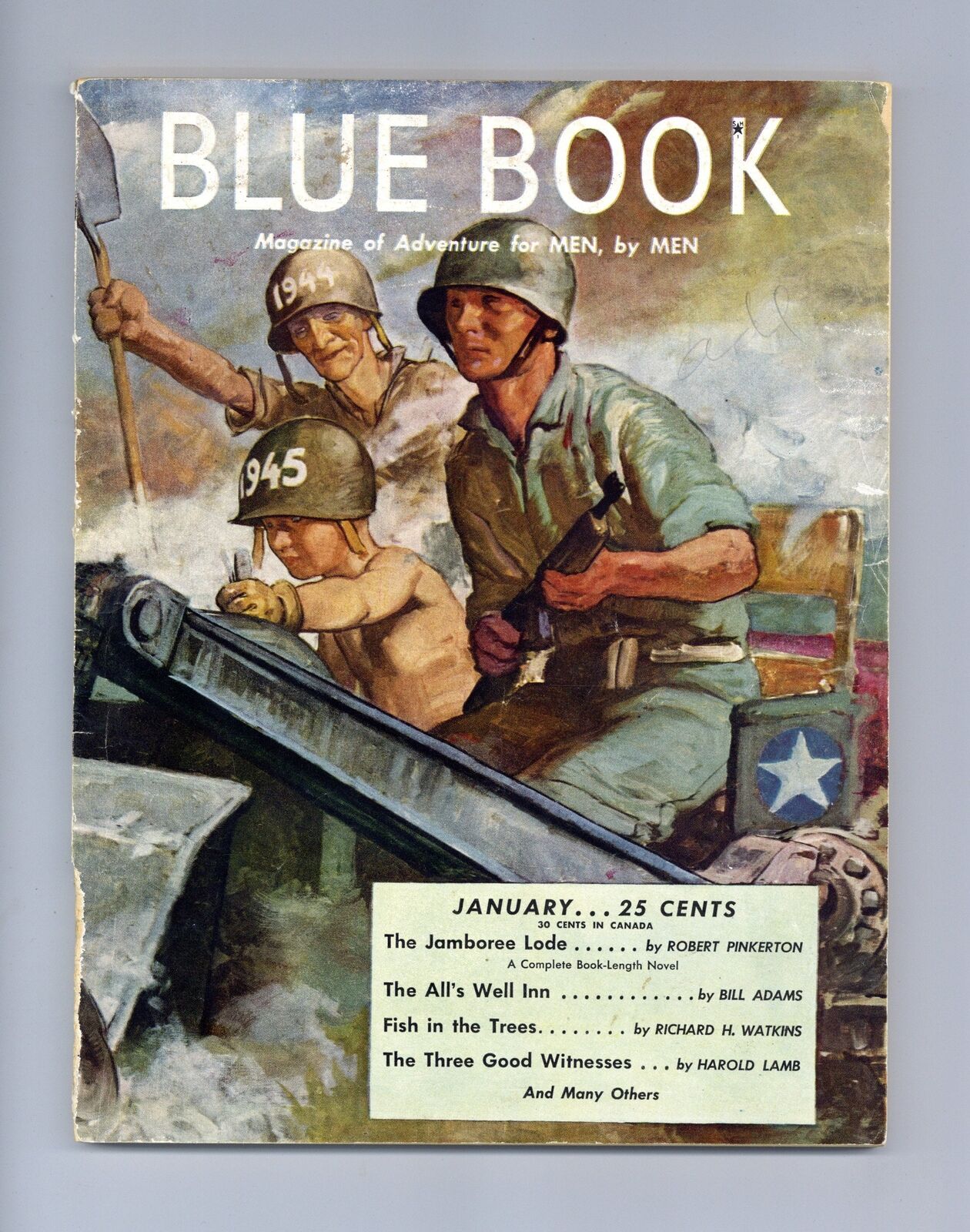 Blue Book Pulp / Magazine Jan 1945 Vol. 80 #3 GD