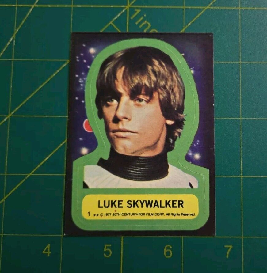 1977 Topps Star Wars #1 Luke Skywalker Sticker