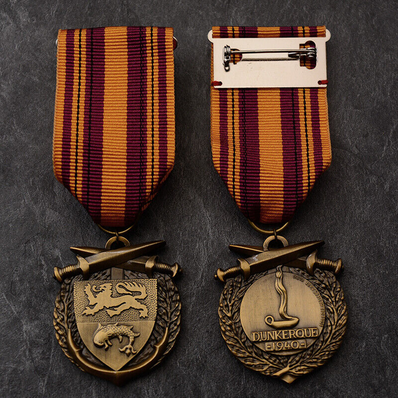 Copy of the 1940 World War II Dunkirk Retired Veterans French Military Medal