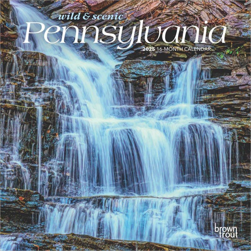 Browntrout Pennsylvania Wild & Scenic 2025 7 x 7 Mini Calendar w