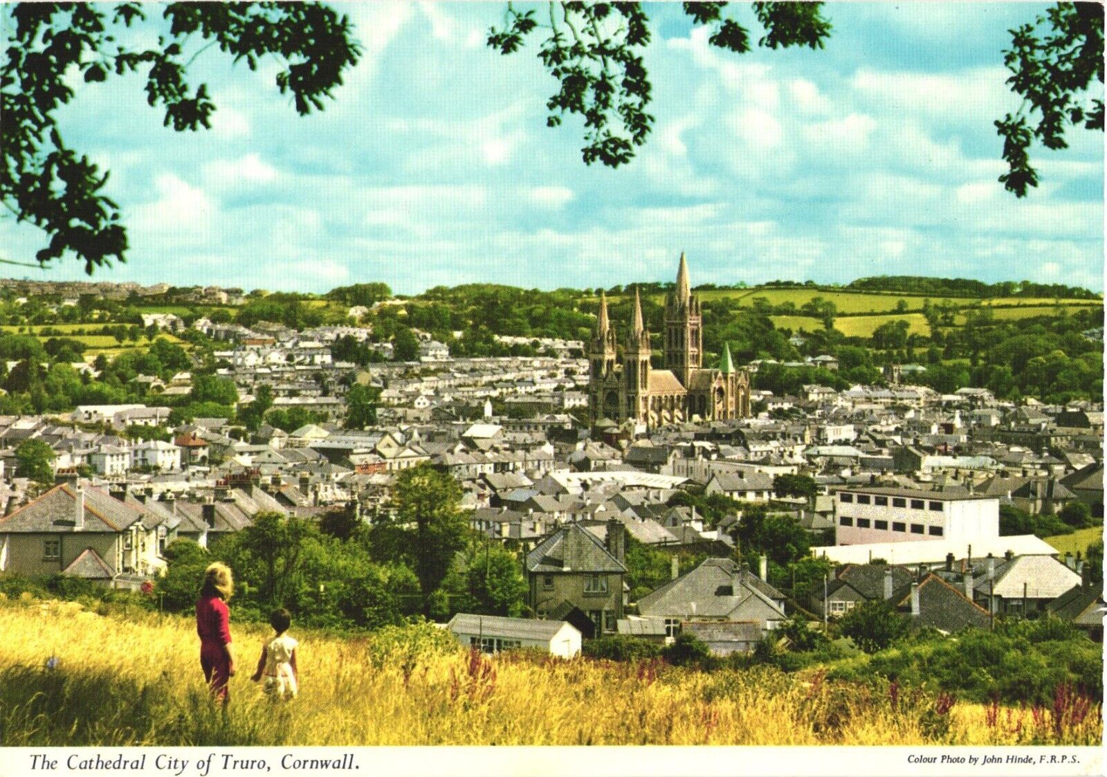Cornwall England The Cathedral City of Truro Panorama Postcard