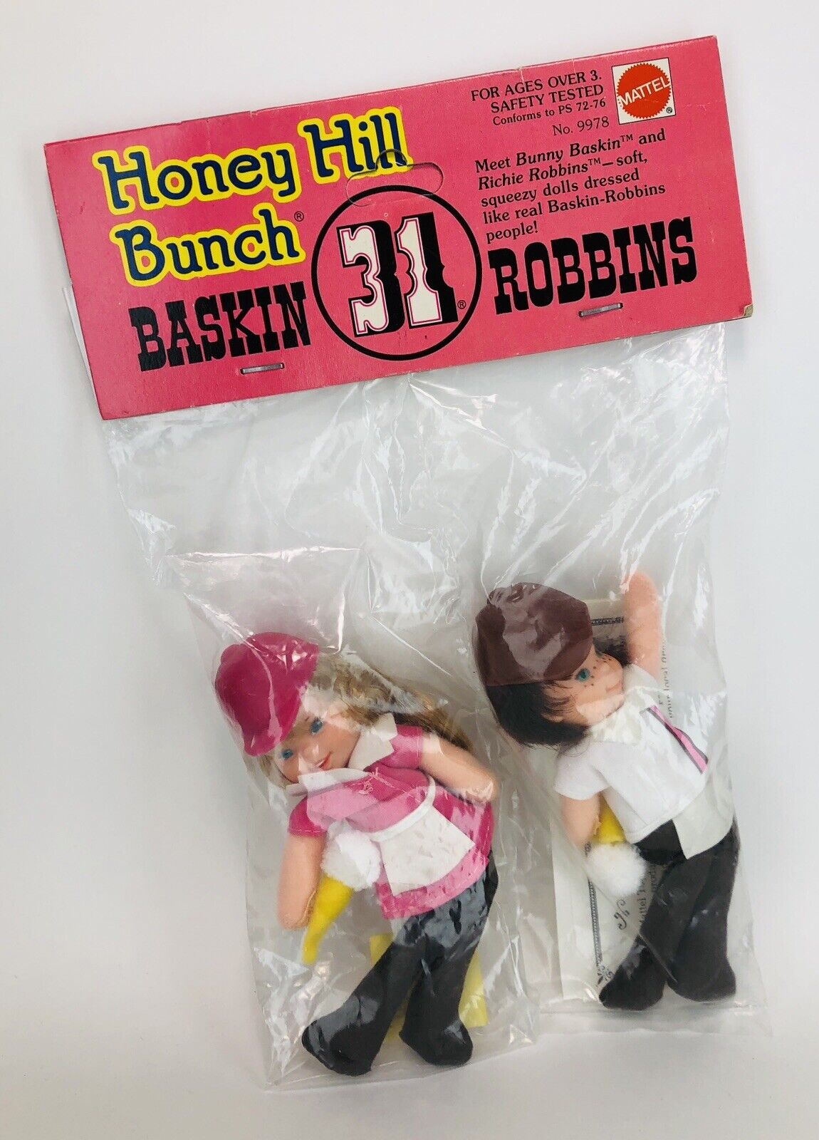 Vintage Mattel Honey Hill Bunch Baskin Robbins RARE Bunny  & Richie Dolls MIP