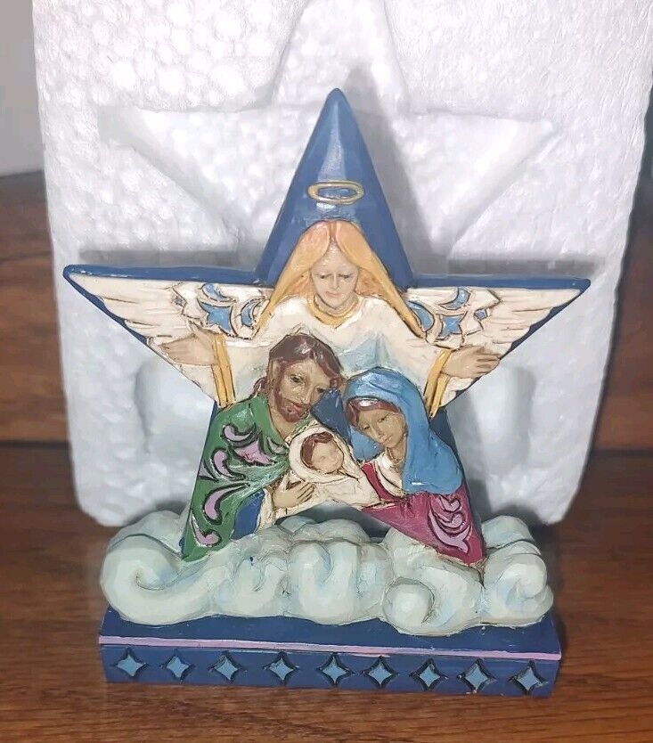 Jim Shore STAR HOLY FAMILY SCENE Mini Figurine Christmas 4058811