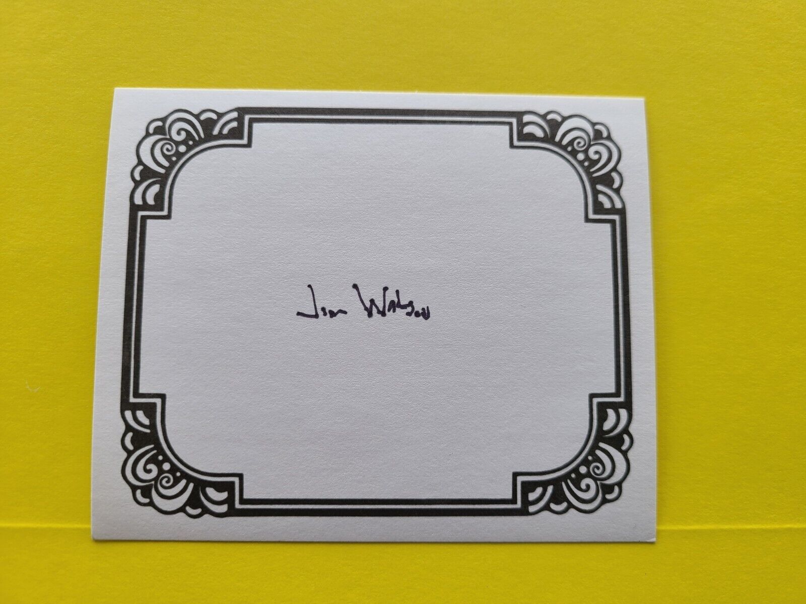 James D. Watson   DNA Nobel Prize, signed autograph, bookplate   No Inscription