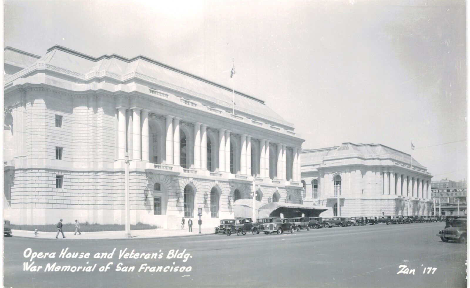 San Francisco RPPC Real Photo Opera House 1940 CA 