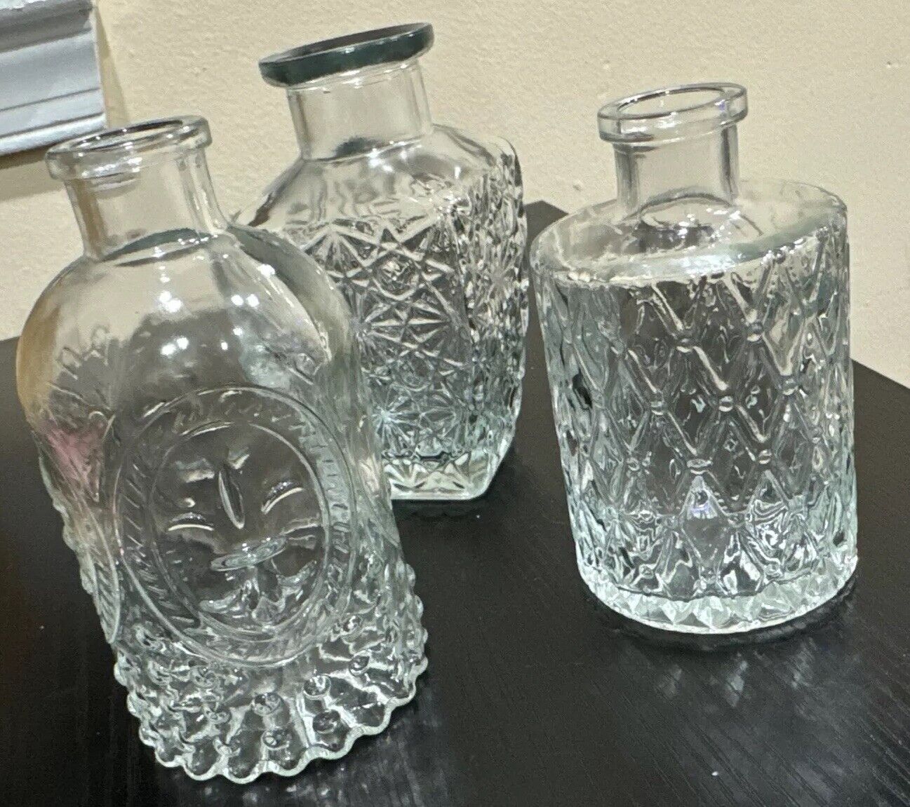 3 Vtg Glass Bottles