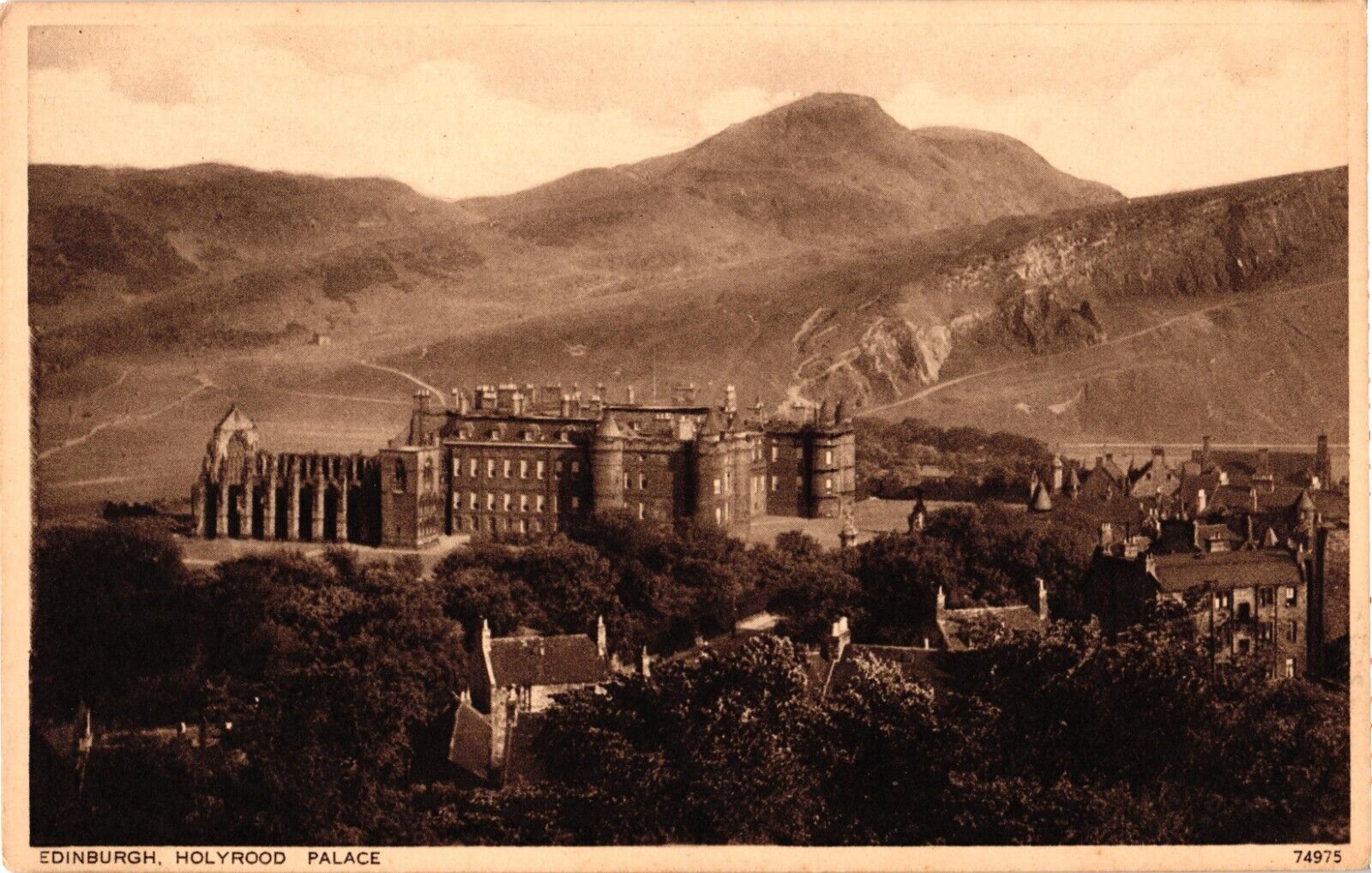 Scotland Edinburgh Holyrood Palace Castle Vintage Postcard