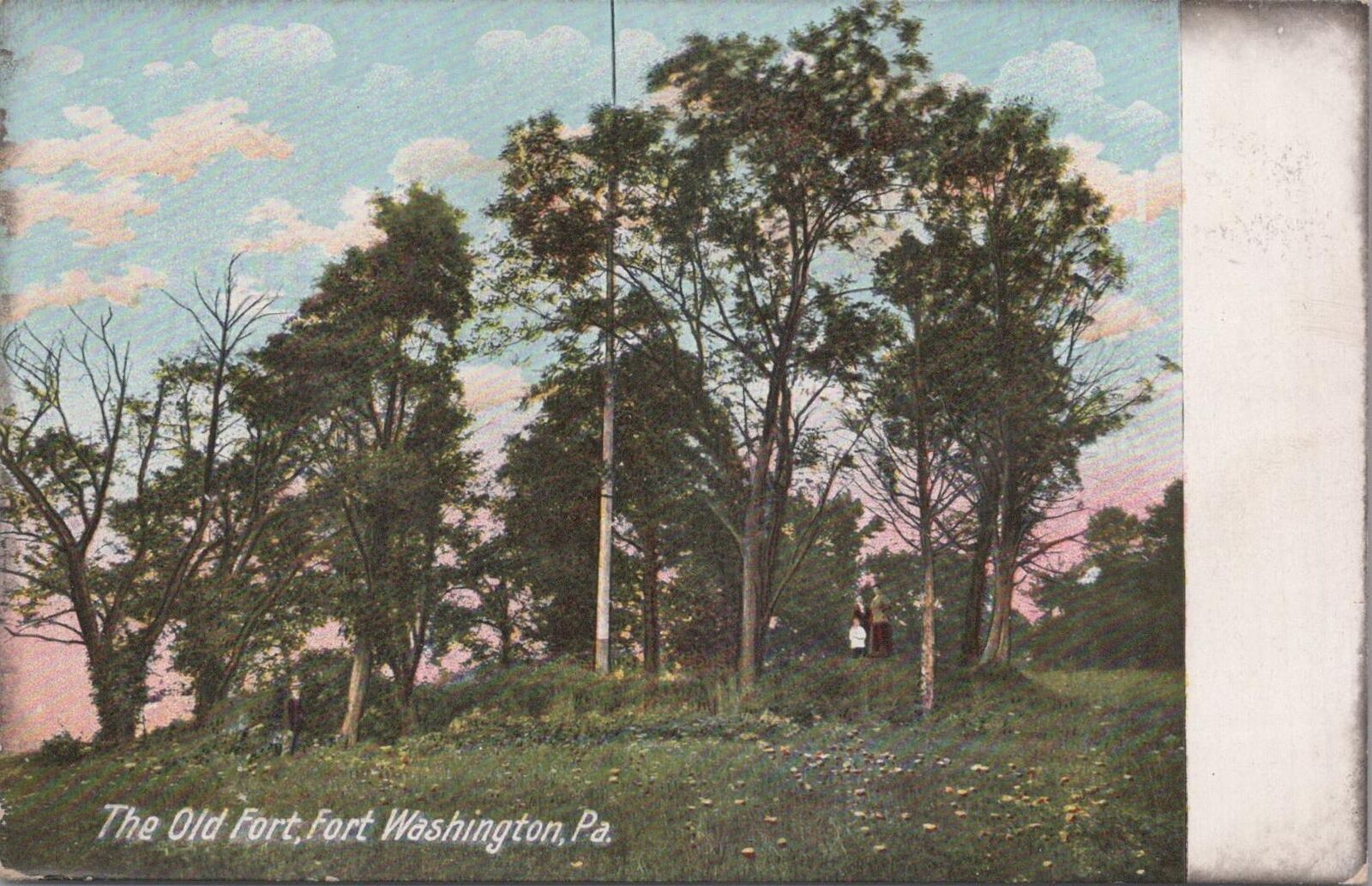 Postcard The Old Fort Fort Washington PA 