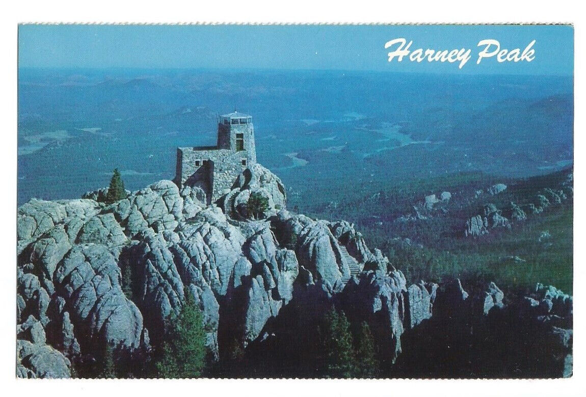 Black Hills SD Postcard South Dakota Harney Peak