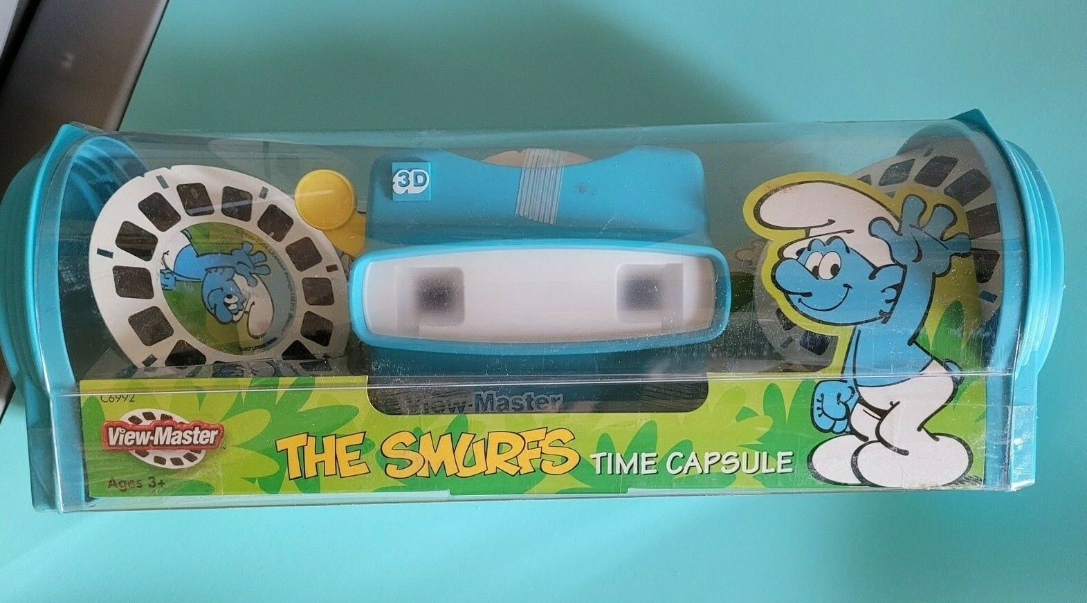 Sealed Smurfs Time Capsule Time-capsule Giftset view-master Viewer 3 Reels Boxed