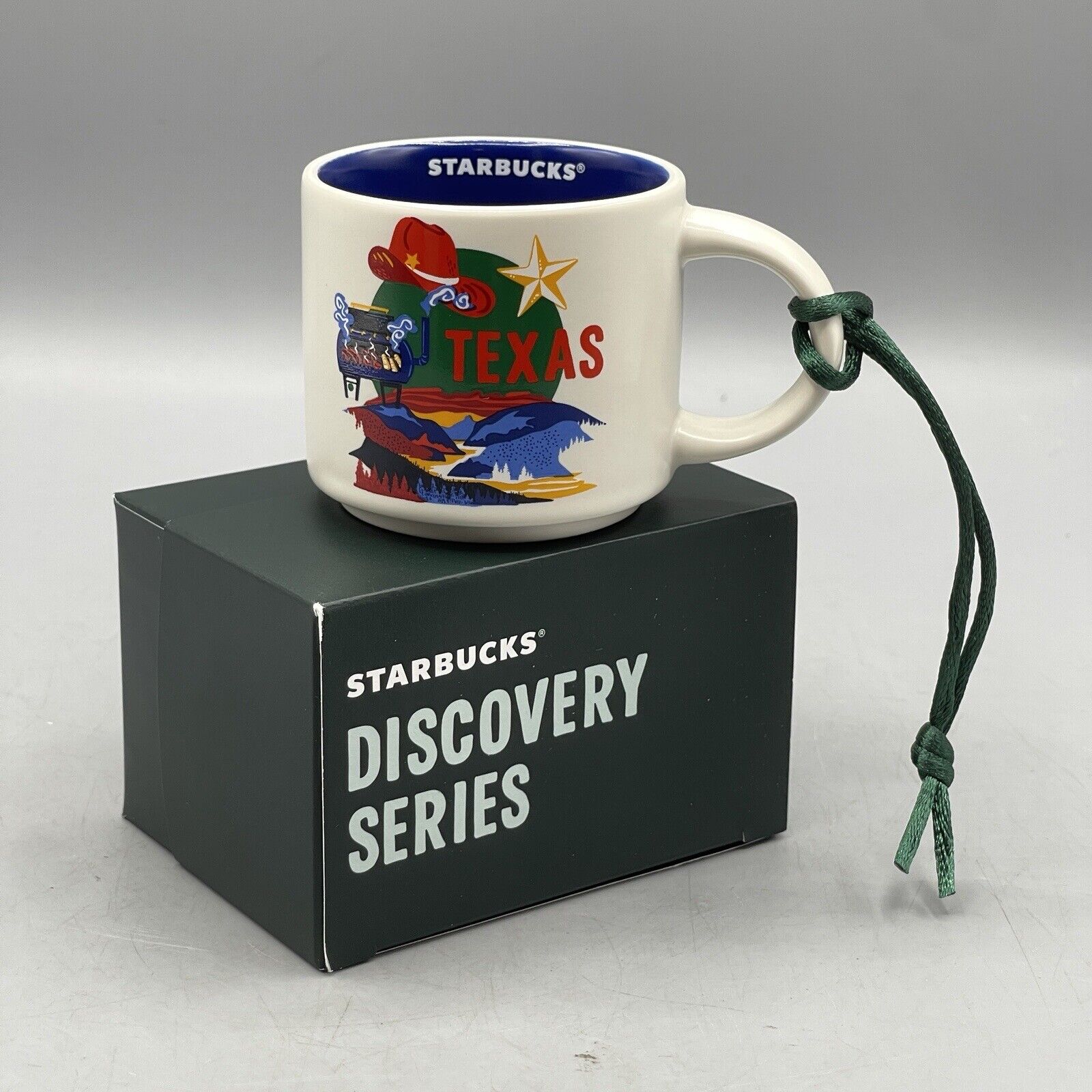 Starbucks Discovery Mini Coffee Mug Demi Tasse 2oz Ornament Espresso Texas NEW