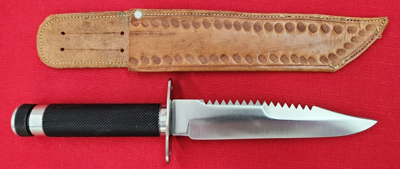 Ohrid Bratstvo Yugoslavia Survival 440c Sawback Knife, Survival Knife