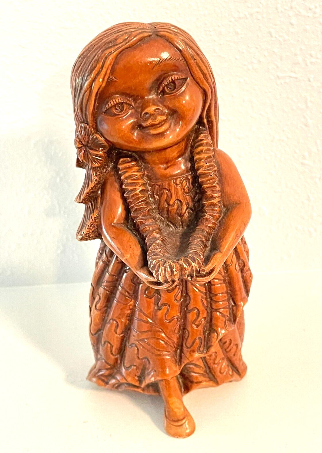 Vintage, CoCo Joe\'s Aloha Keiki Figurine, Hawaiian Sweet Luau Girl 26-010