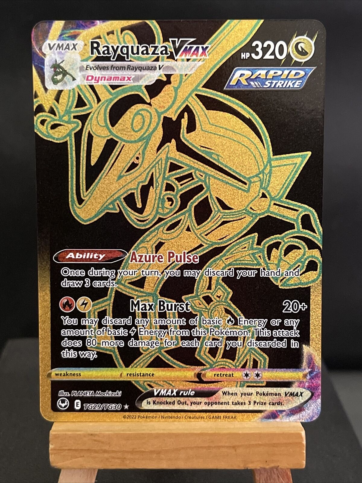 Pokemon Card Rayquaza VMAX TG29/TG30 Silver Tempest Trainer Gallery Near Mint