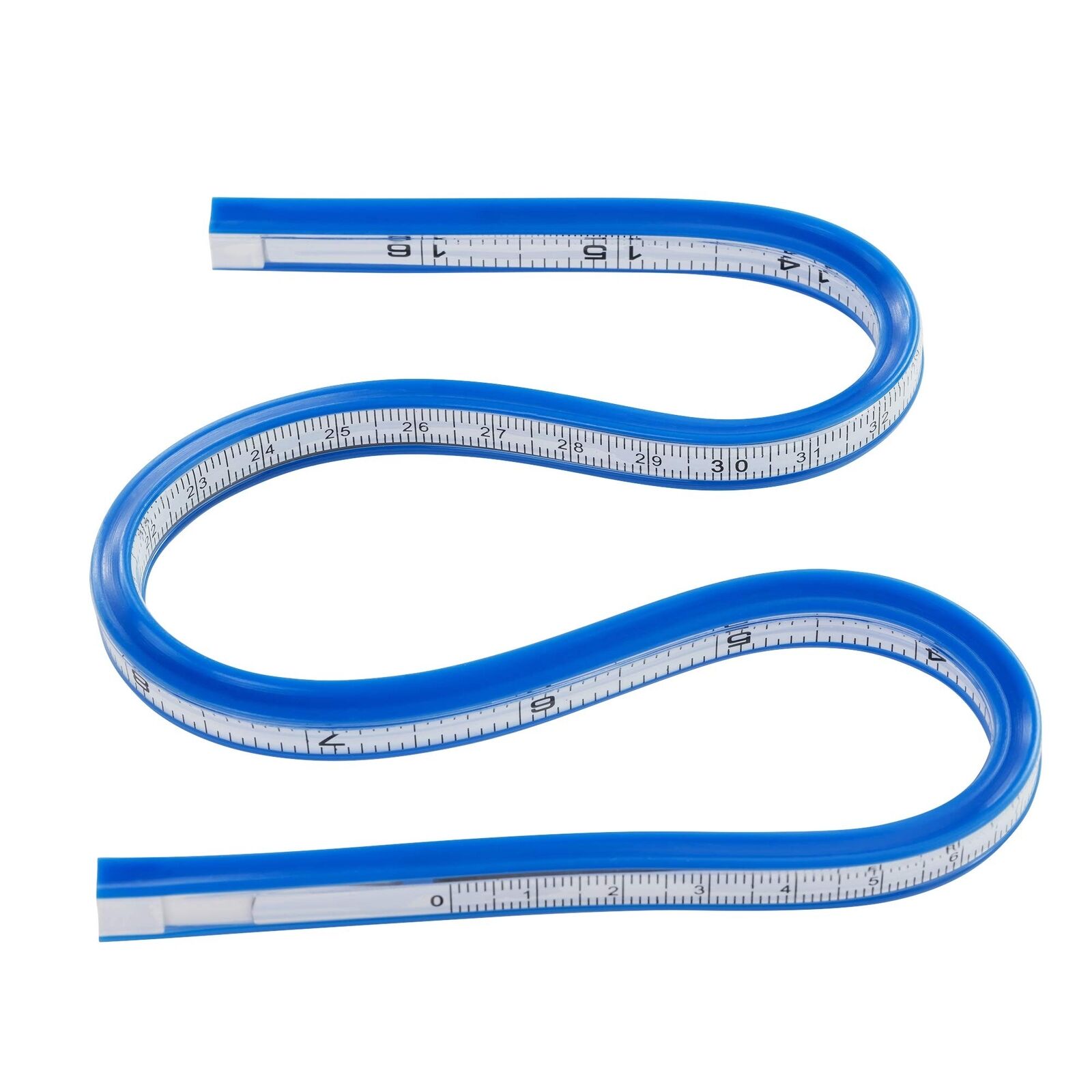 Pacific Arc Flexible Curve Graduated 16 Inch Ruler with Inking Edge, for Draw...