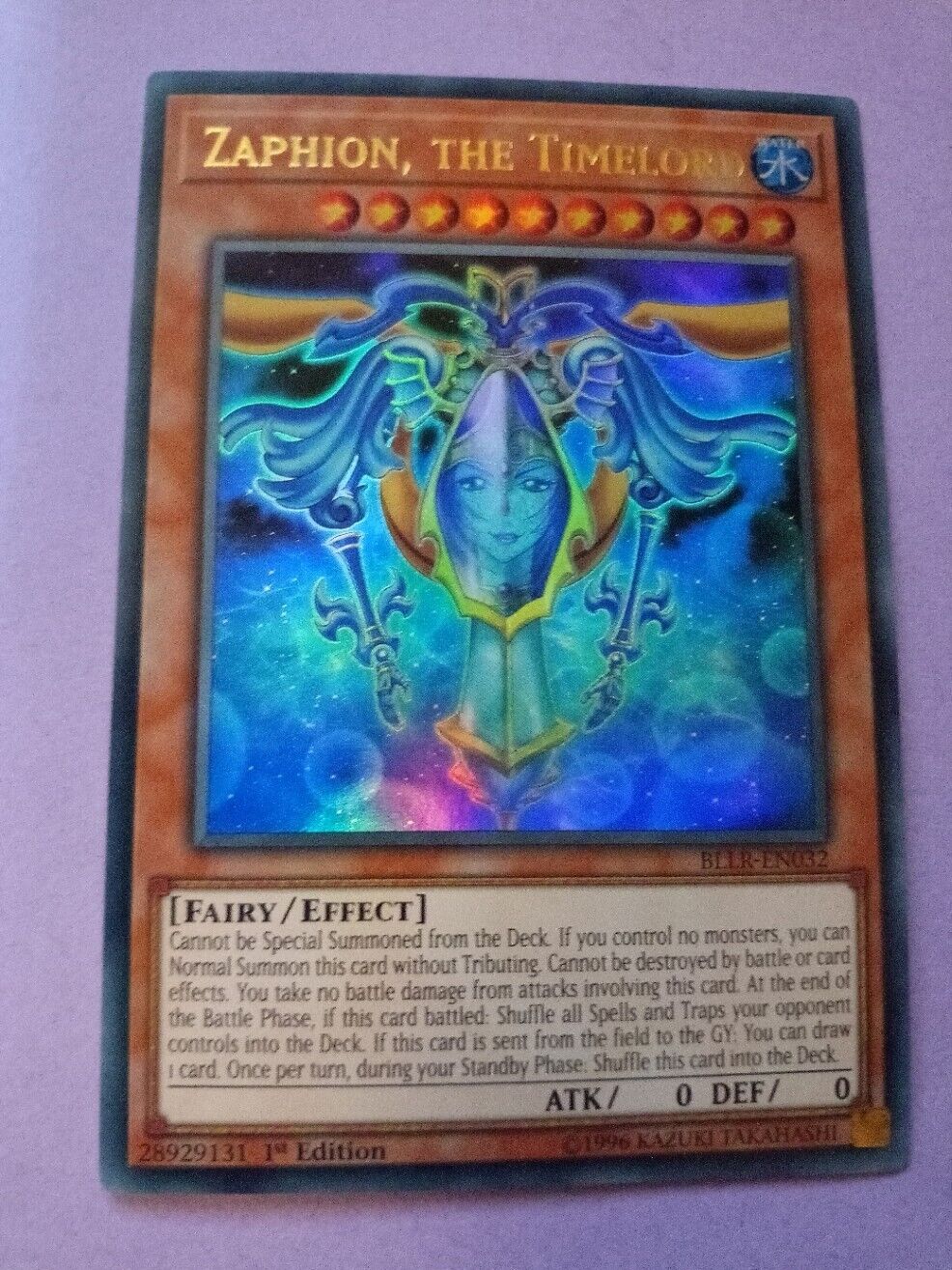 Zaphion, the Timelord BLLR-EN032 Ultra Rare 1st Edition 