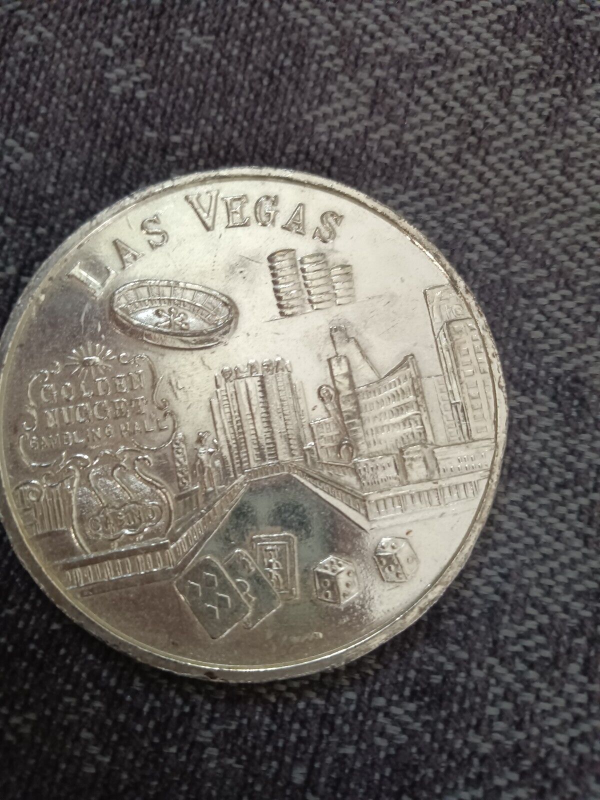1921 Morgan Dollar Las Vegas Souvenir Medallion 50MM 