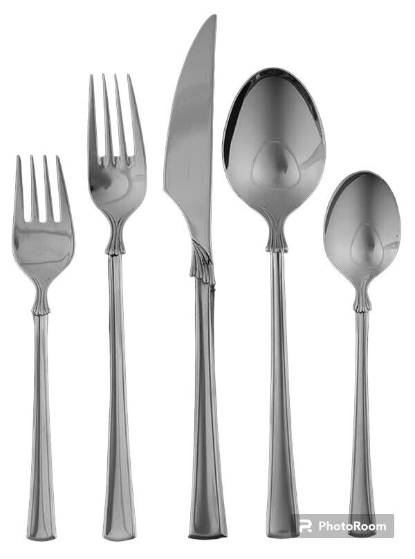 New Mikasa Verona 5 pc Stainless Steel placesetting Japan