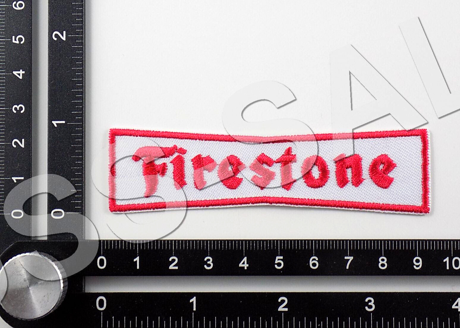 FIRESTONE EMBROIDERED PATCH IRON/SEW ON ~3-5/8\