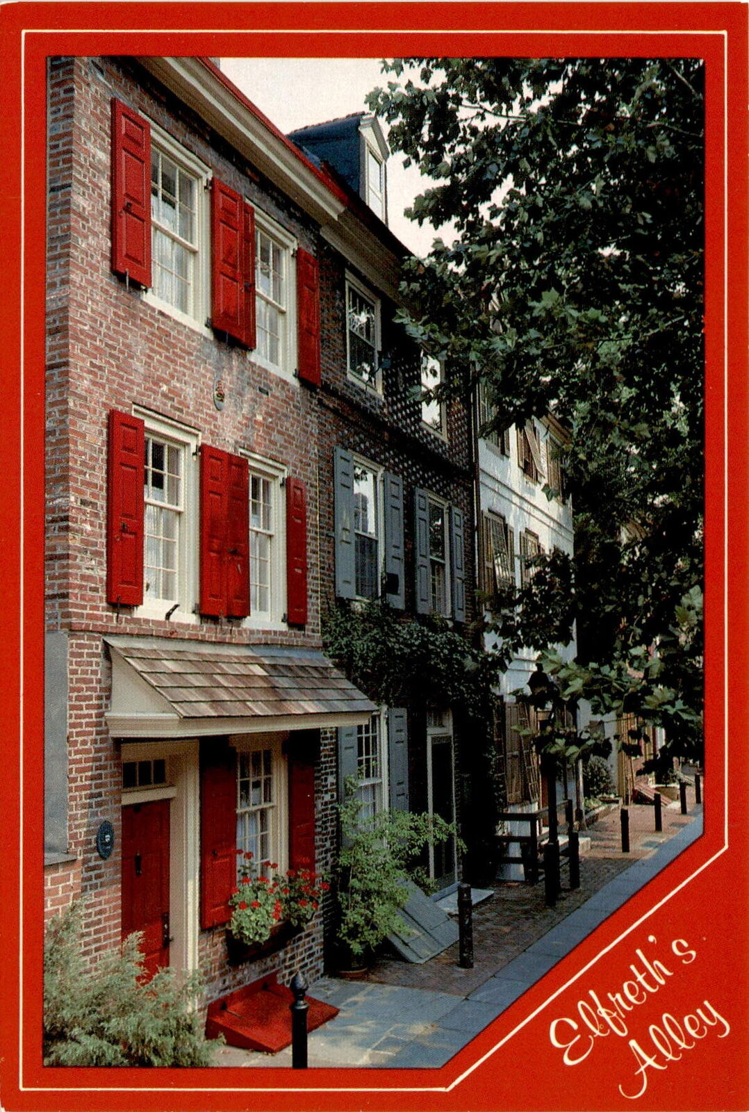 Elfreth's Alley, Philadelphia, Pennsylvania, 2nd St., Arch St., Race St Postcard