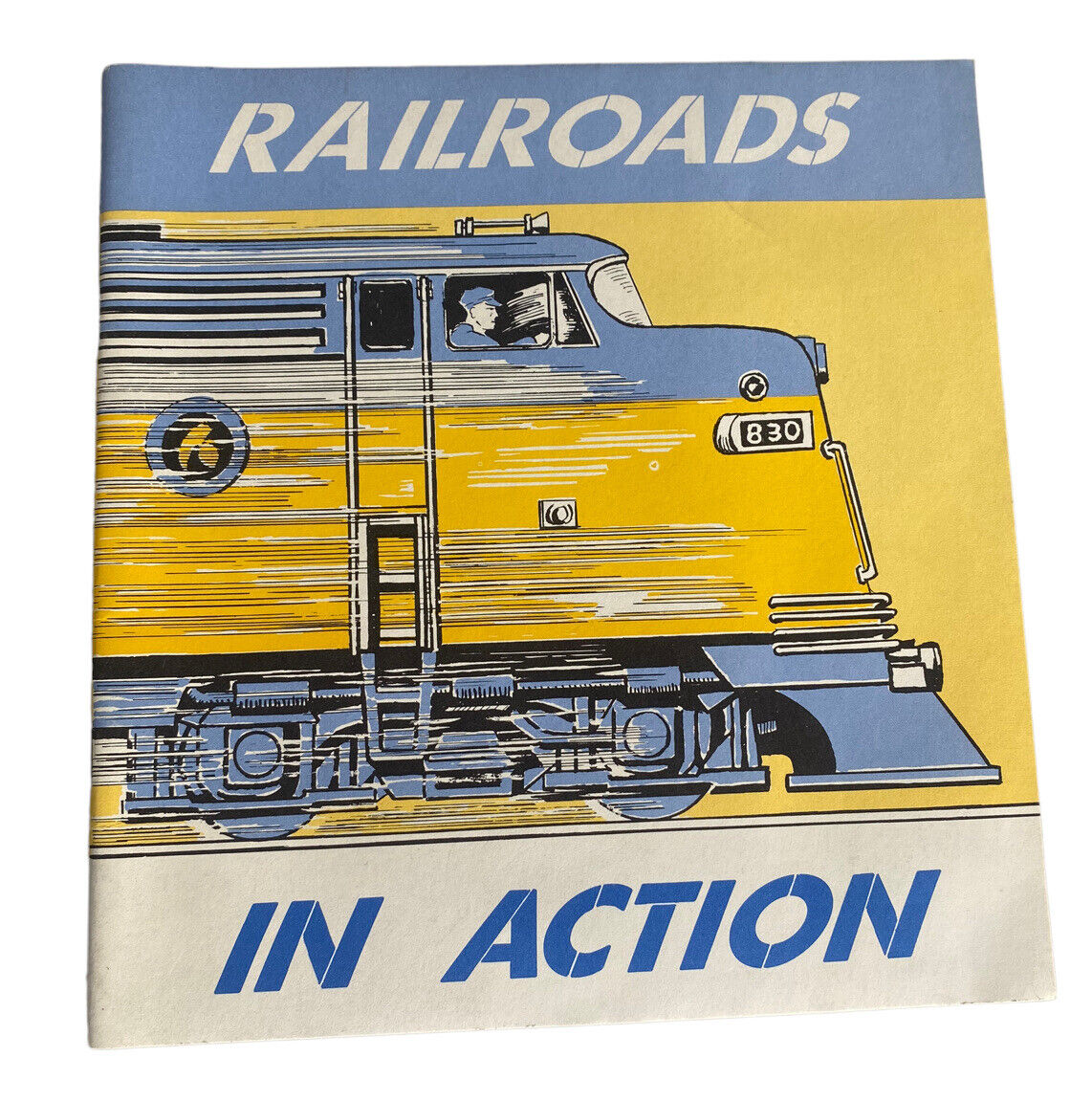 Vintage RAILROADS IN ACTION Booklet 1967