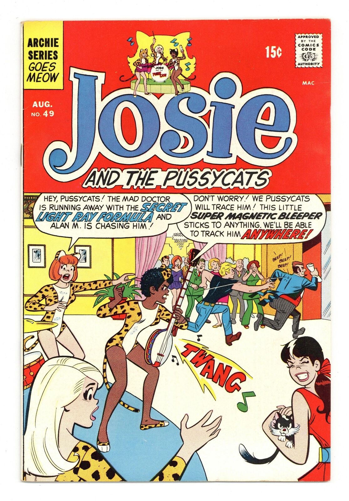 Josie and the Pussycats #49 FN+ 6.5 1970