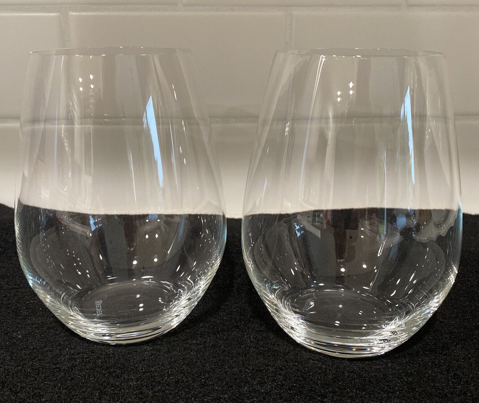 Riedel Large Stemless Wine Glasses Set Of 2.