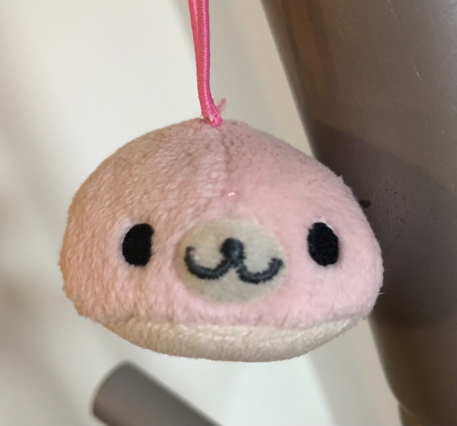 San-x Mamegoma Mini Plush Soft Stuffed Toy Pink Sakura-Goma Seal animal Japan