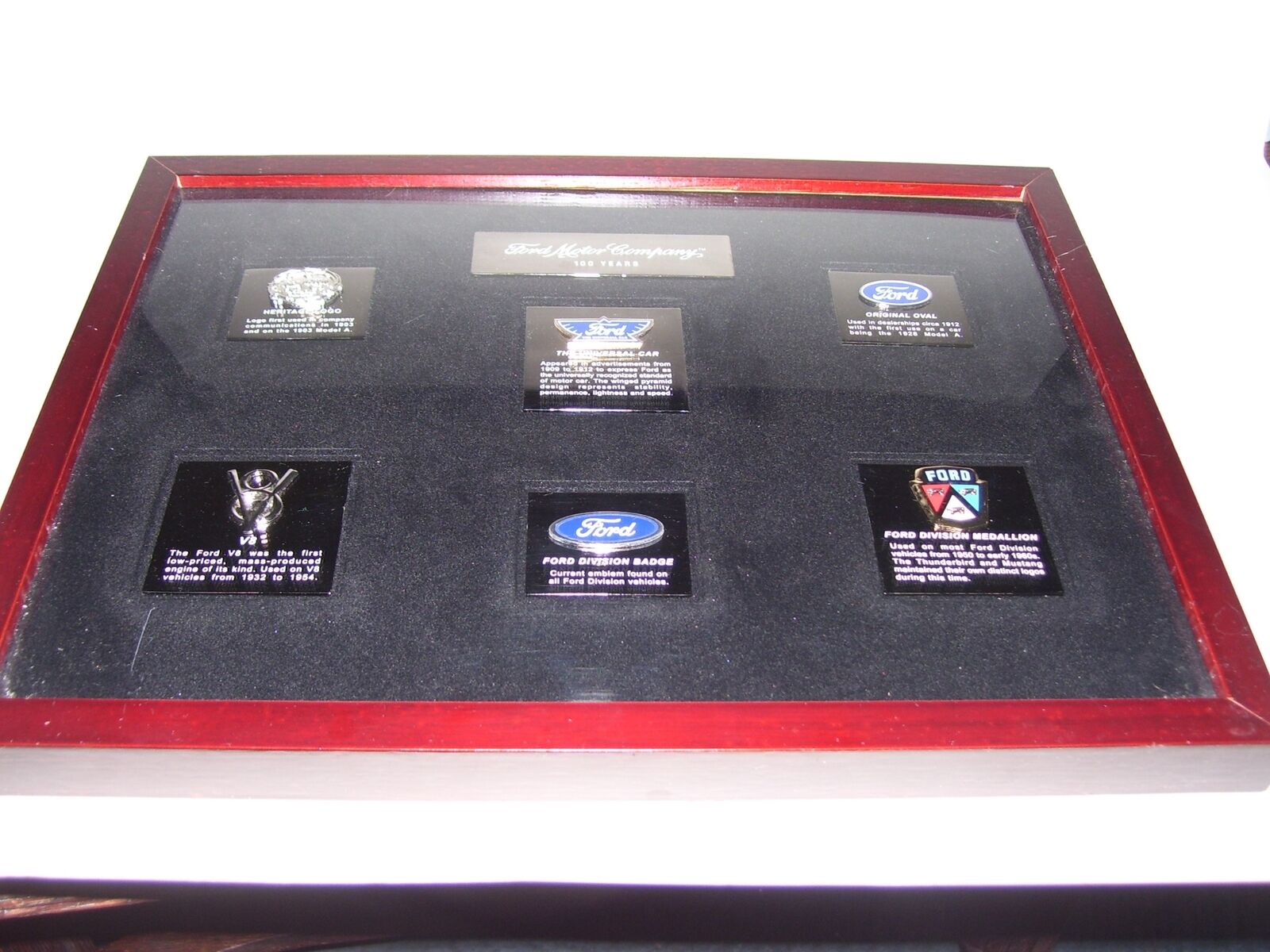 Ford Motor Co 100 Years Framed Display Medallions
