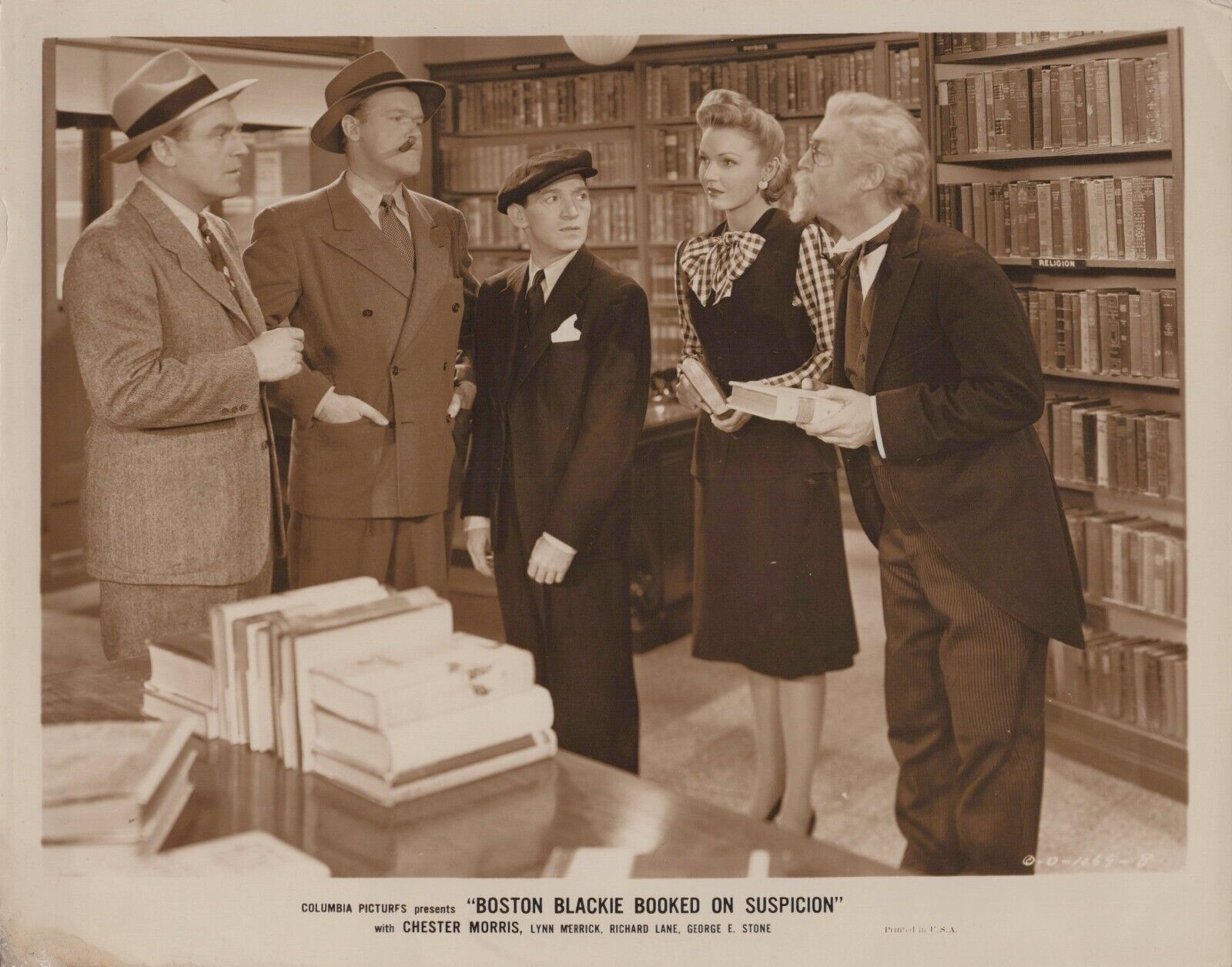 Chester Morris + Lynn Merrick (1945) ❤ Original Vintage Hollywood Photo K 486