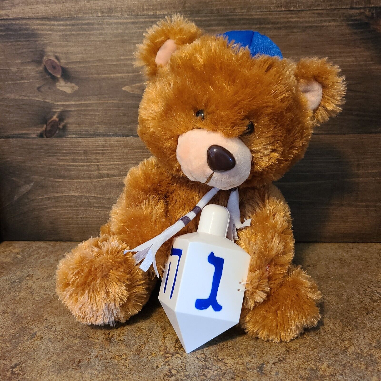 Gemmy Hanukkah Dreidel Song Musical Plush Bear 11\