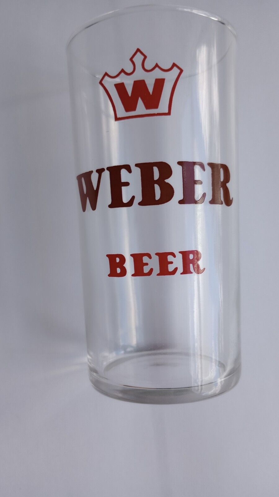 Vintage 8 oz Weber beer glass.  Excellent condition with no chips or cracks.